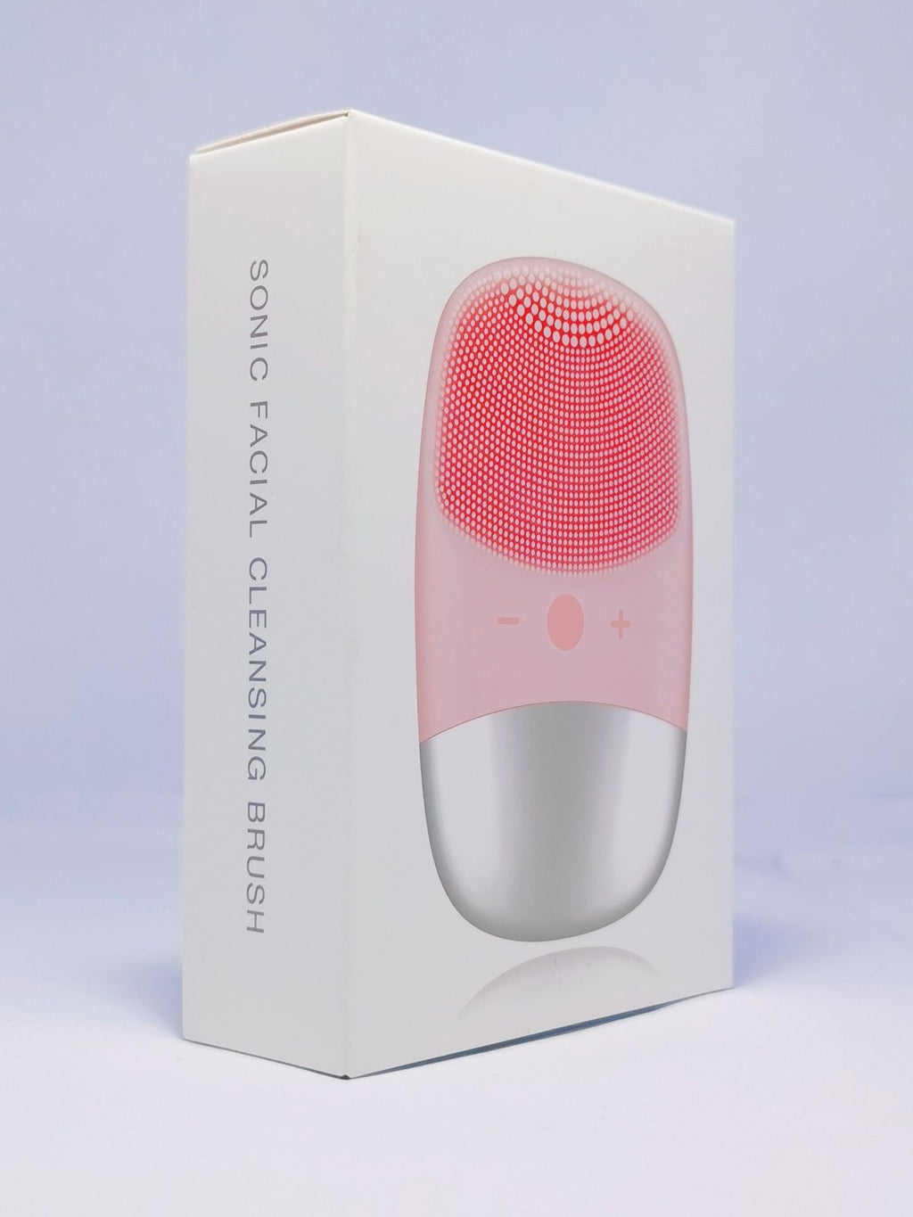 Velvura sonic silicone facial cleansing brush shown in retail packaging box