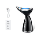 Velvura microcurrent facial lifting device showing full kit with USB cable on white background